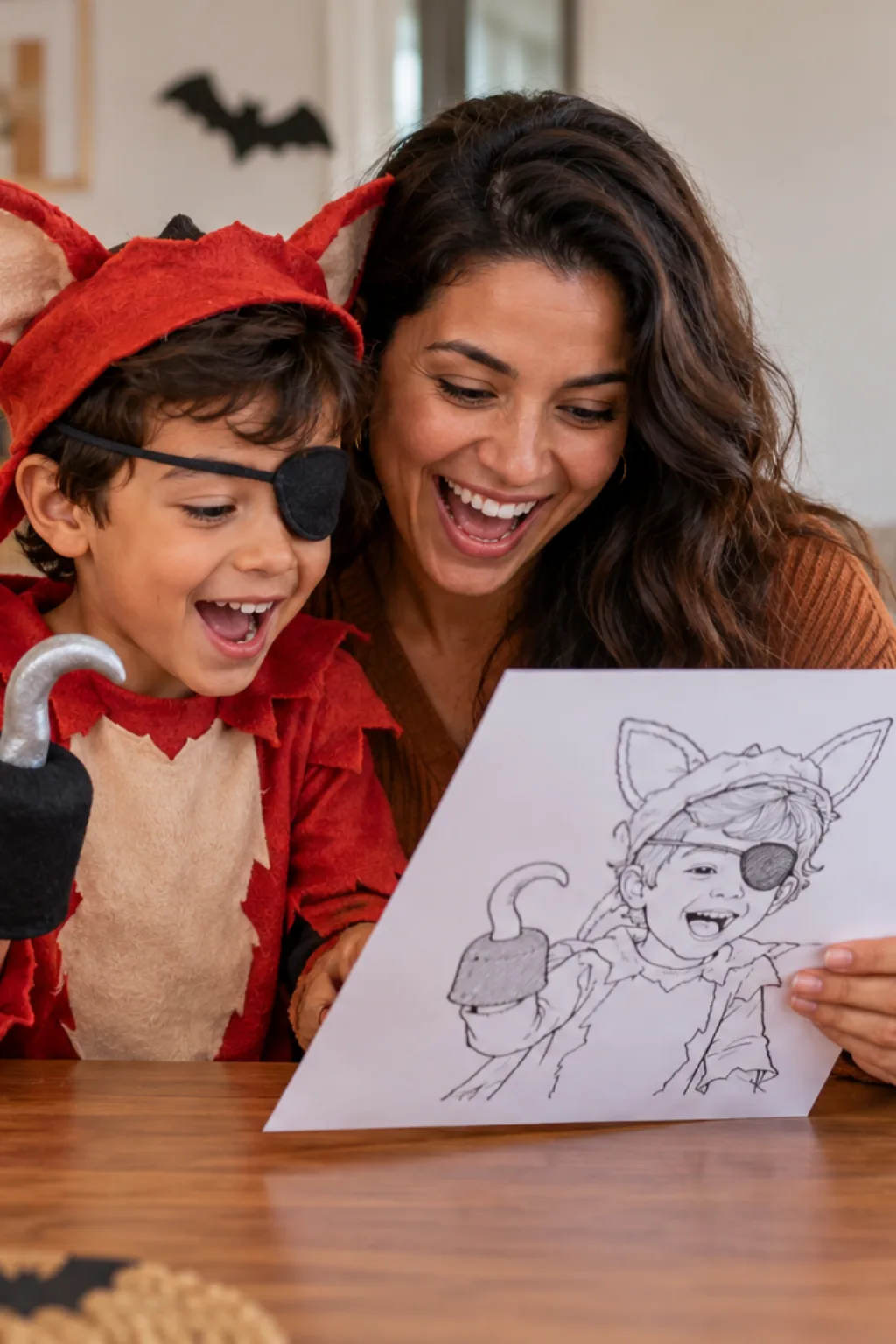 desenhos do Foxy de Five Nights at Freddy's para colorir — exemplo criado na Desenhos pra Colorir