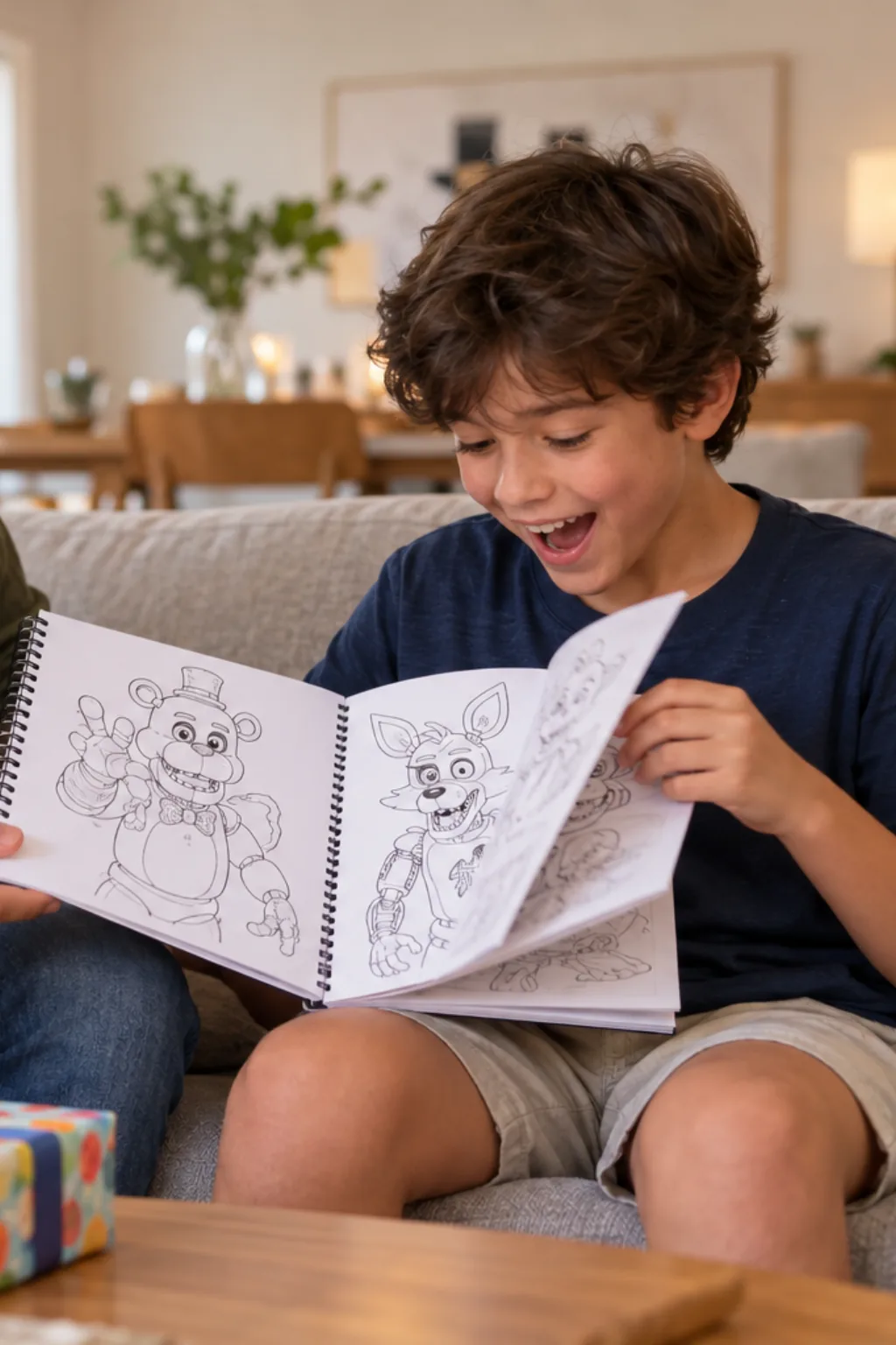 livro de colorir de Five Nights at Freddy's — exemplo criado na Desenhos pra Colorir
