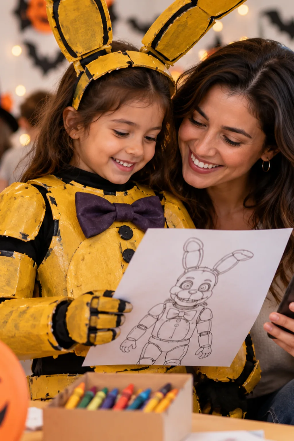 desenhos do Spring Bonnie para colorir — exemplo criado na Desenhos pra Colorir