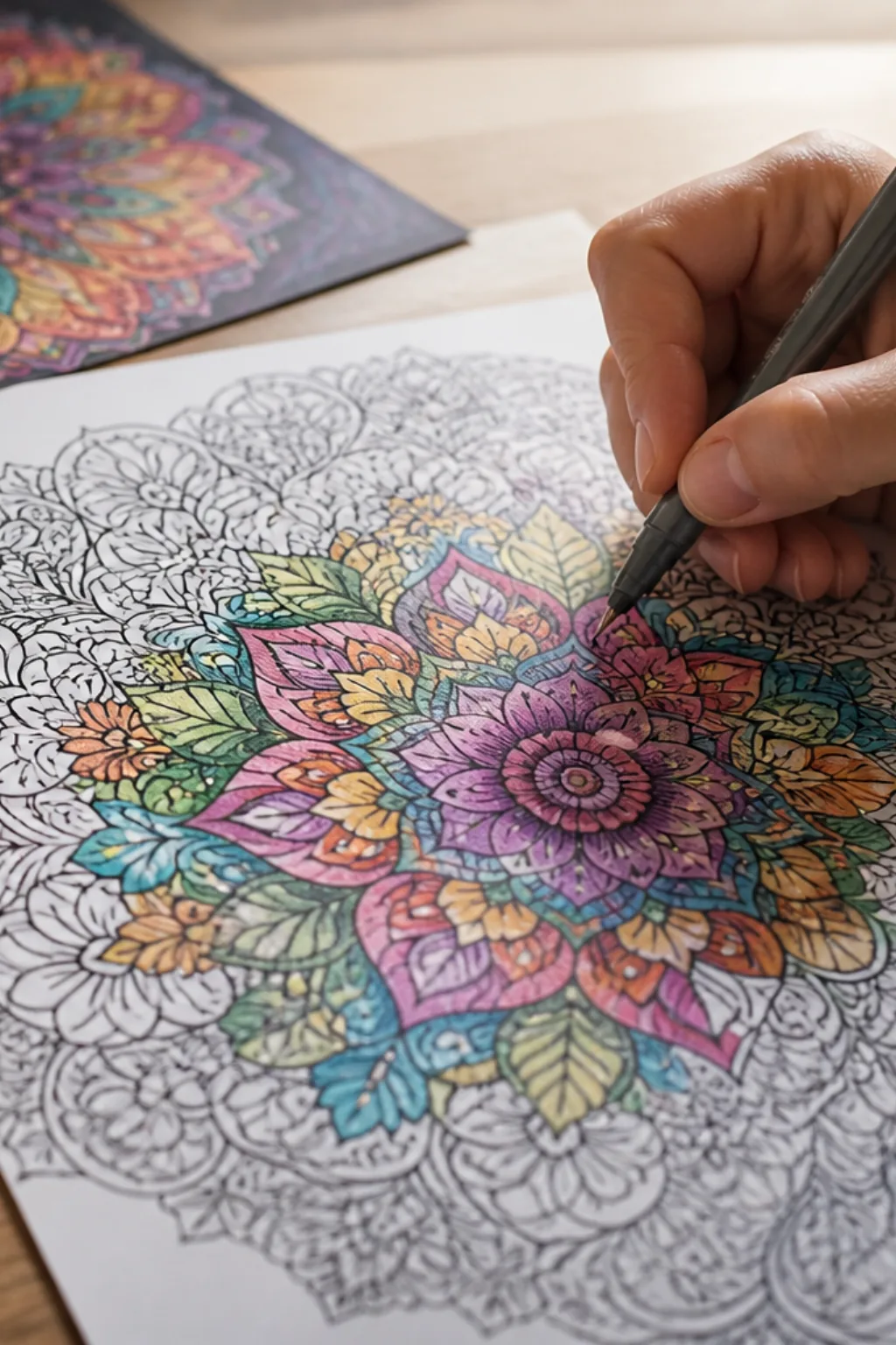 desenhos de flores para colorir para adultos - 2