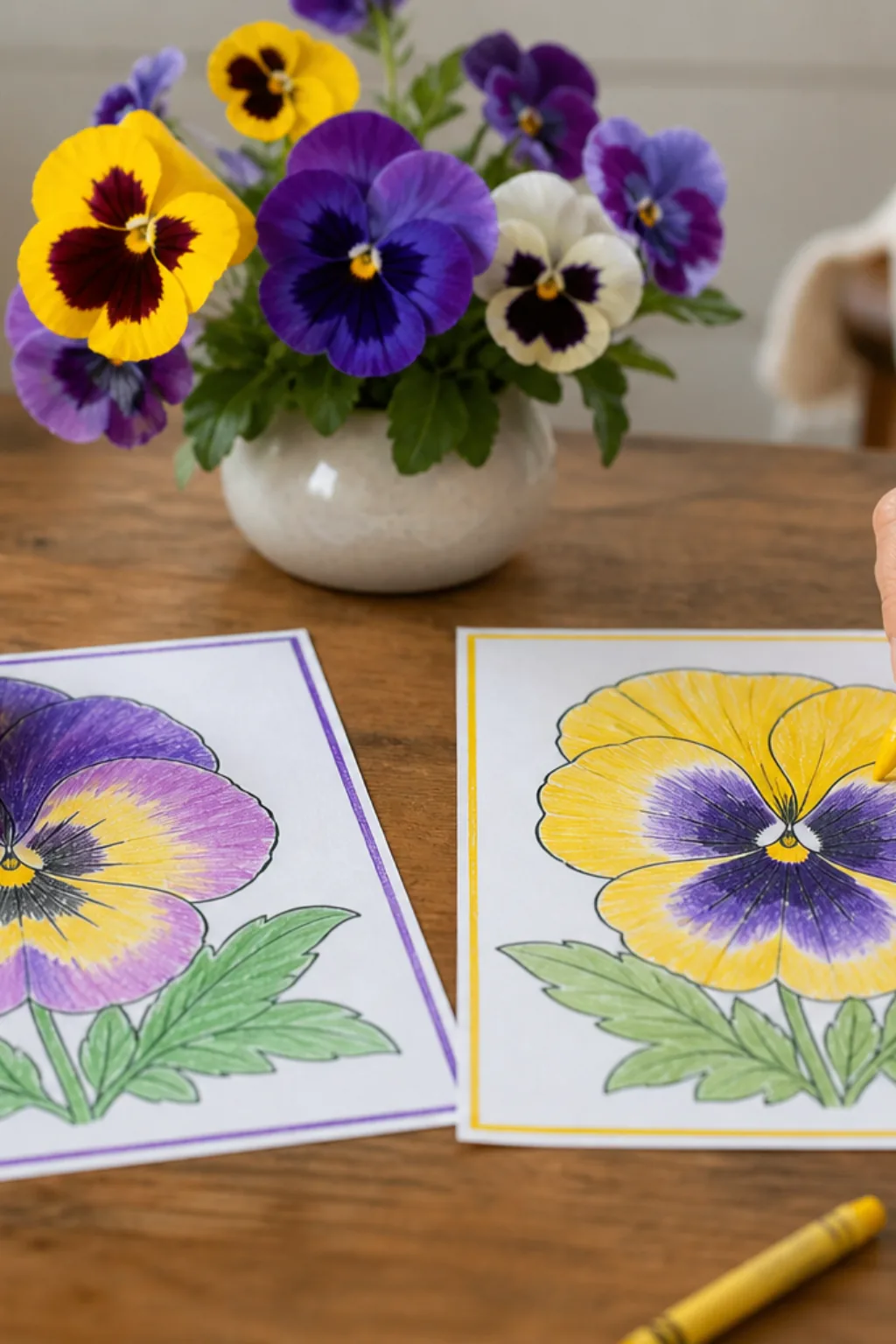 desenhos de amores-perfeitos para colorir - 2