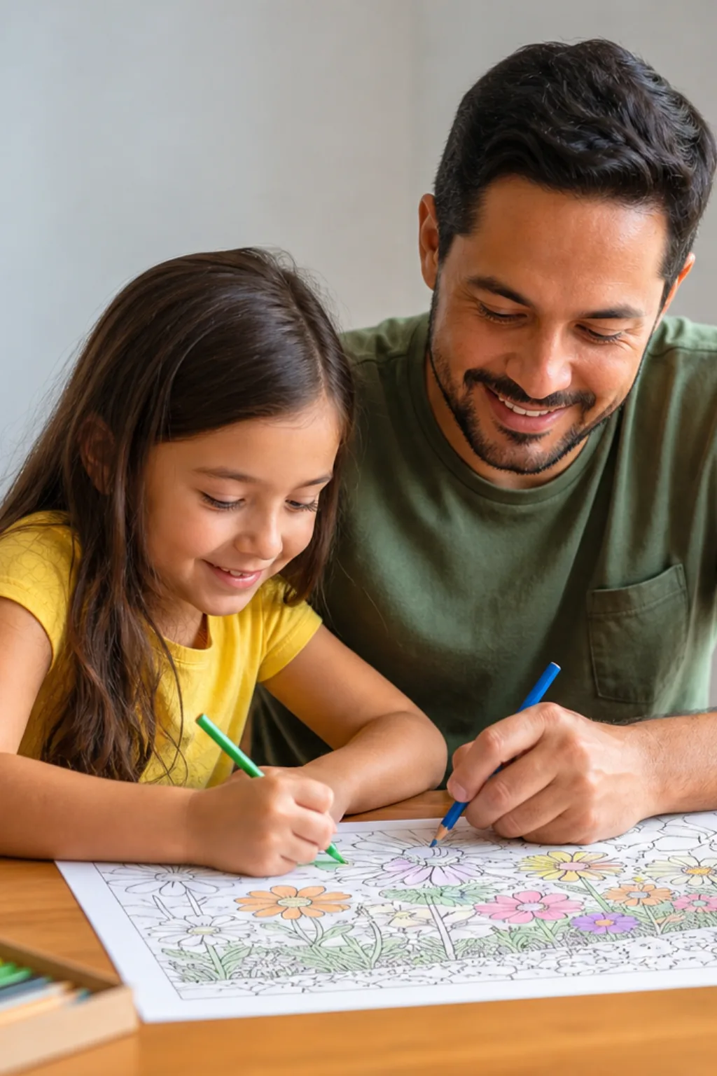desenhos de canteiros de flores para colorir — exemplo criado na Desenhos pra Colorir