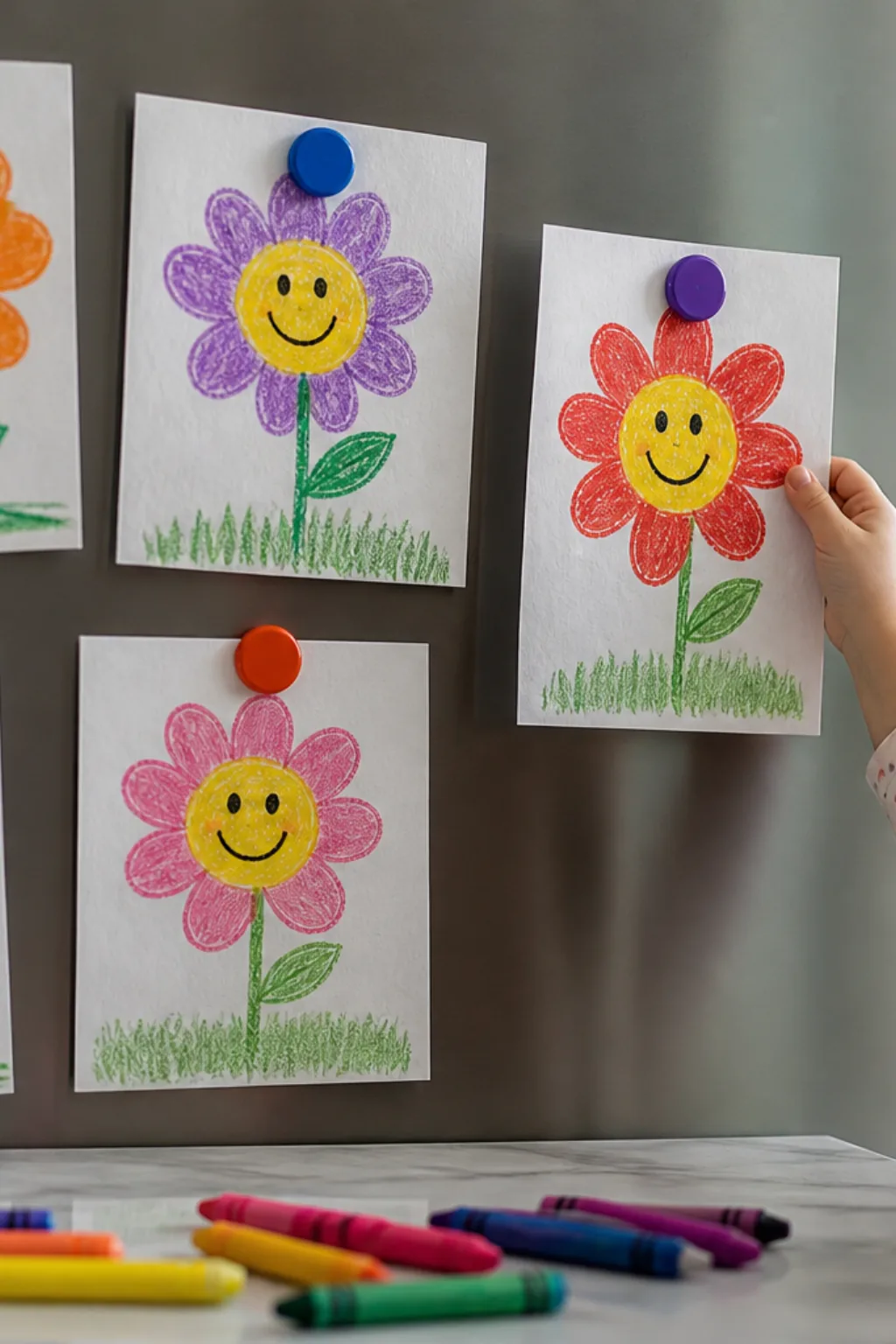 desenhos de flores com carinhas para colorir - 2