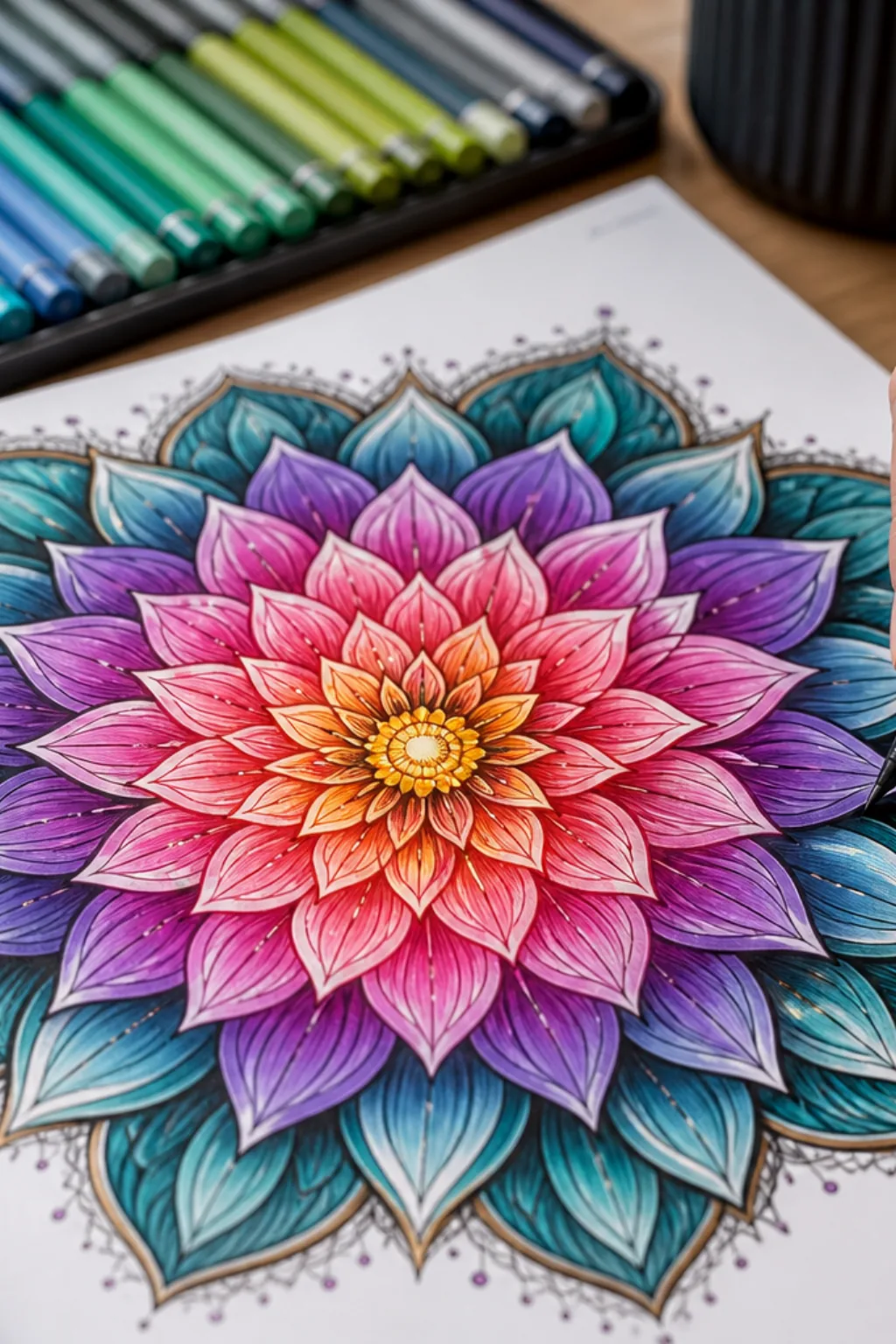 desenhos de dálias para colorir - 2