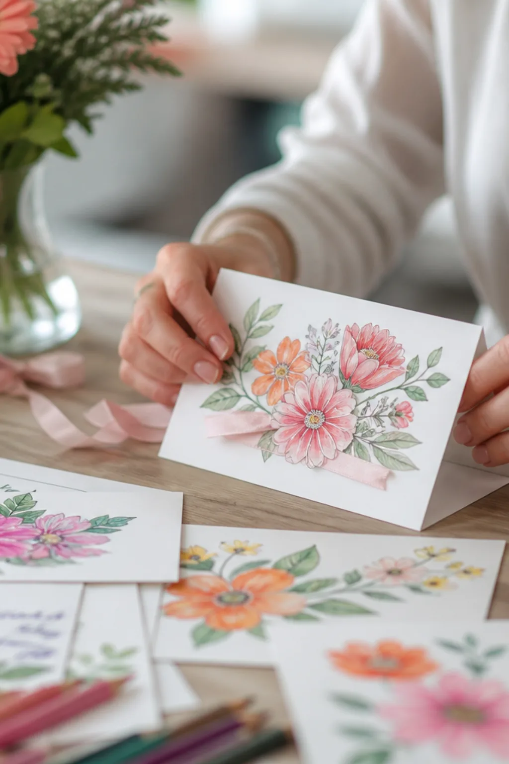 desenhos de flores para colorir para o Dia da Mulher - 2