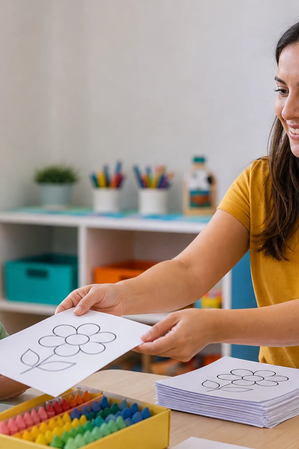 desenhos de flores para colorir para educação infantil - 1