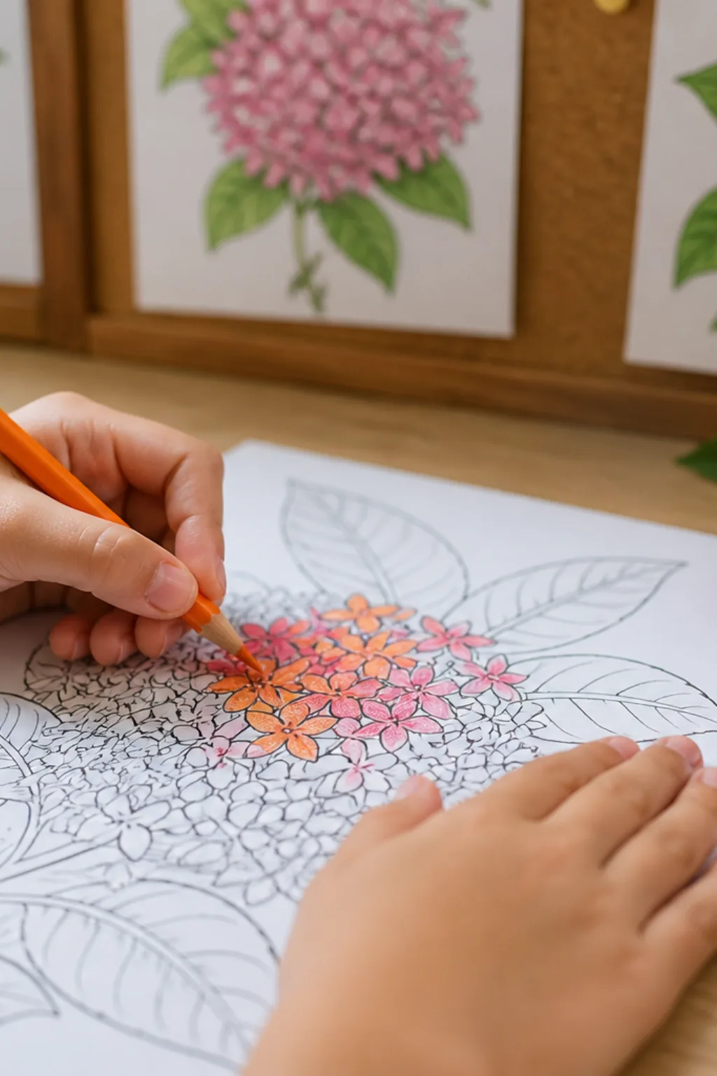 desenhos de ixoras para colorir - 2