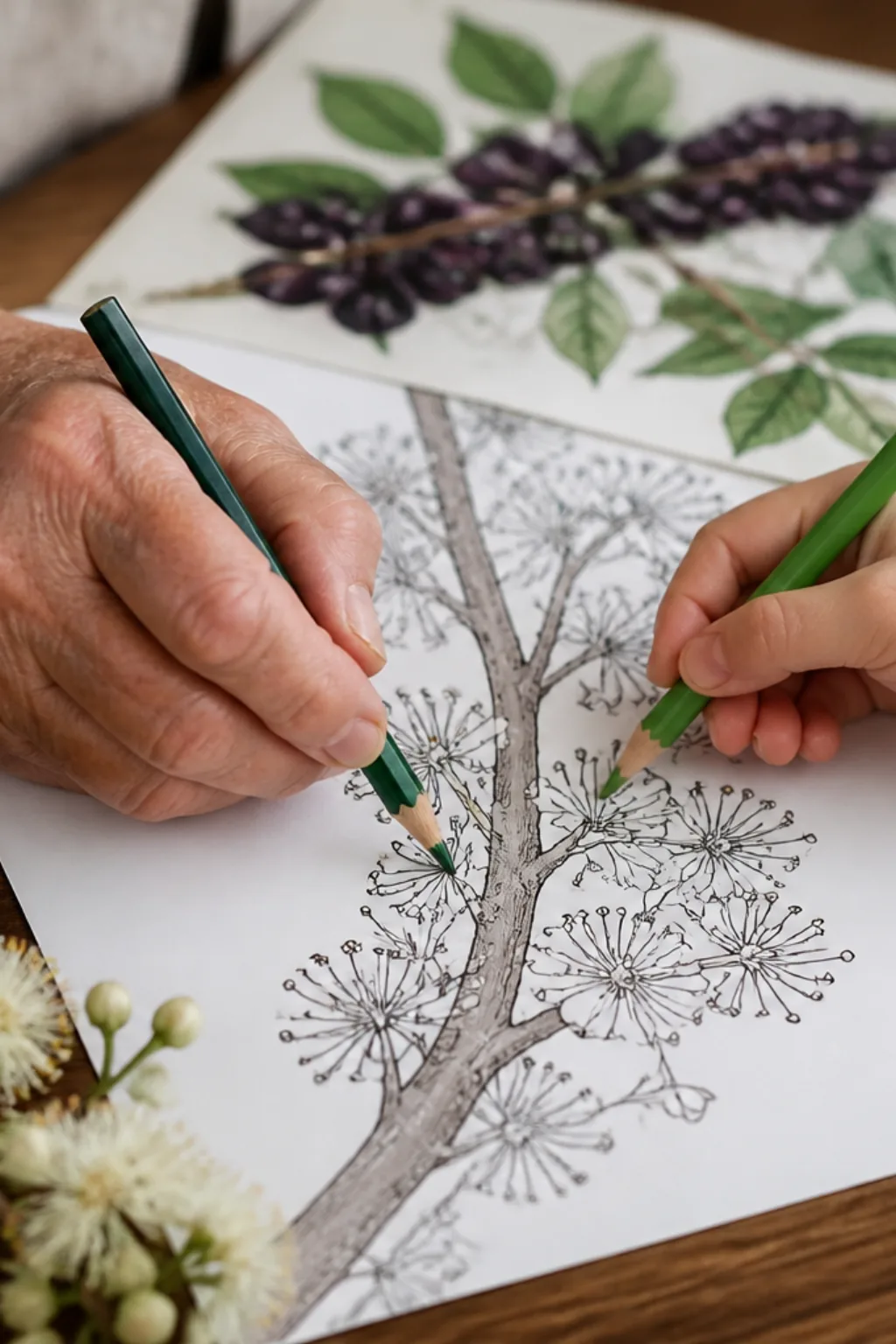 desenhos de flor de jabuticaba para colorir - 2