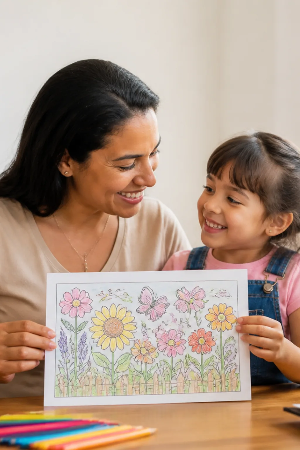 desenhos de jardim de flores para colorir - 1