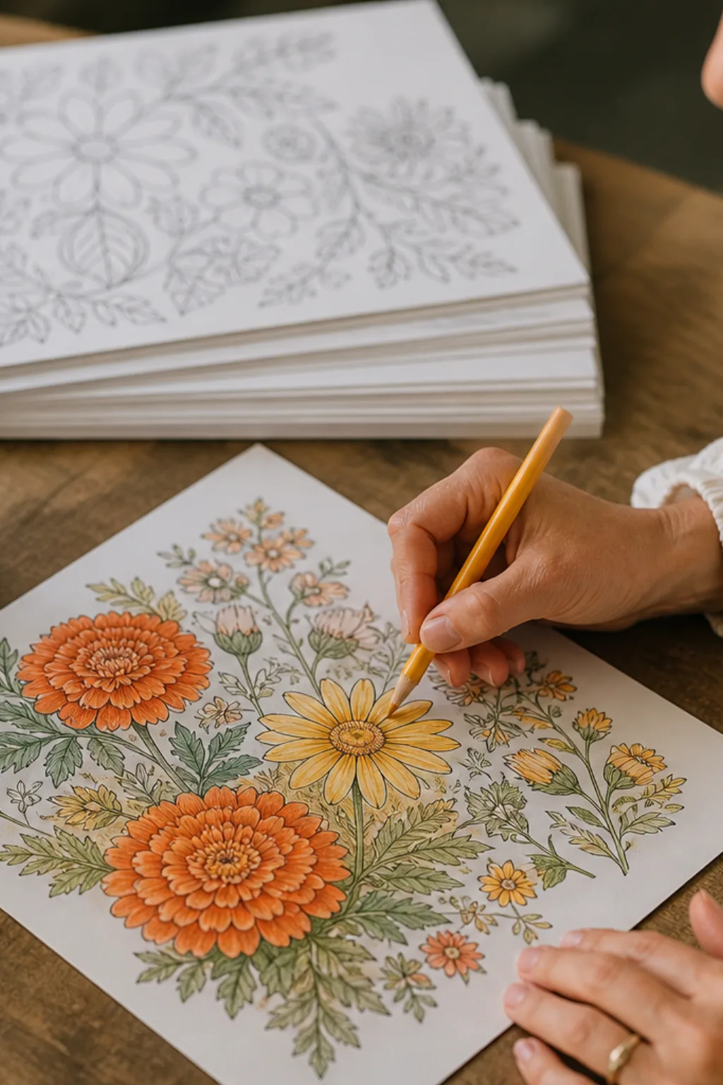 desenhos de malmequeres para colorir - 2