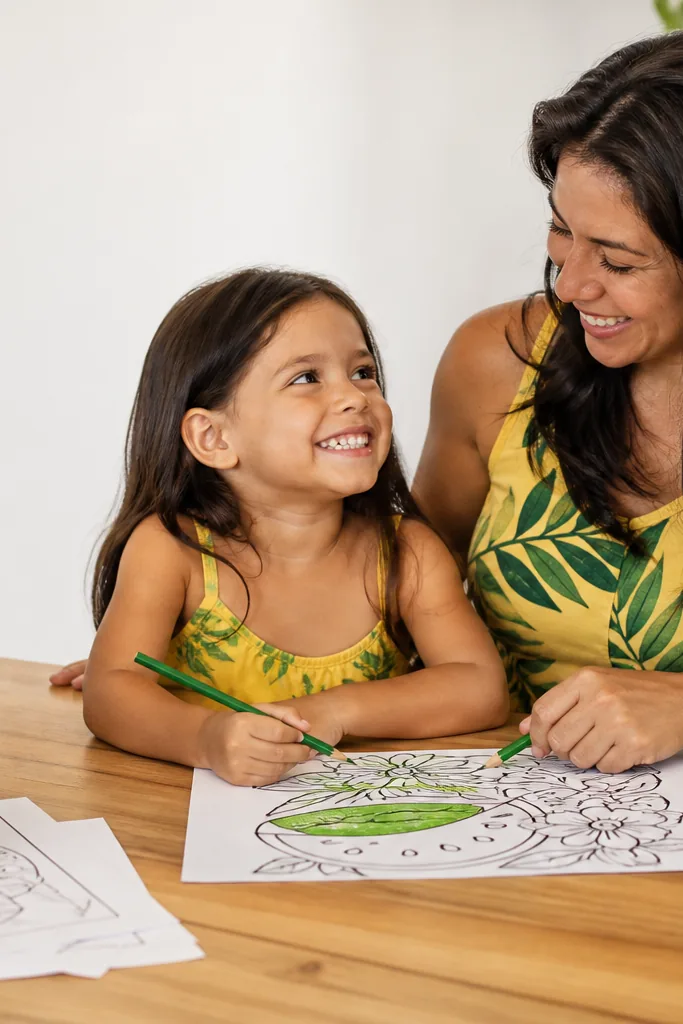 desenhos de flores da melancia para colorir — exemplo criado na Desenhos pra Colorir