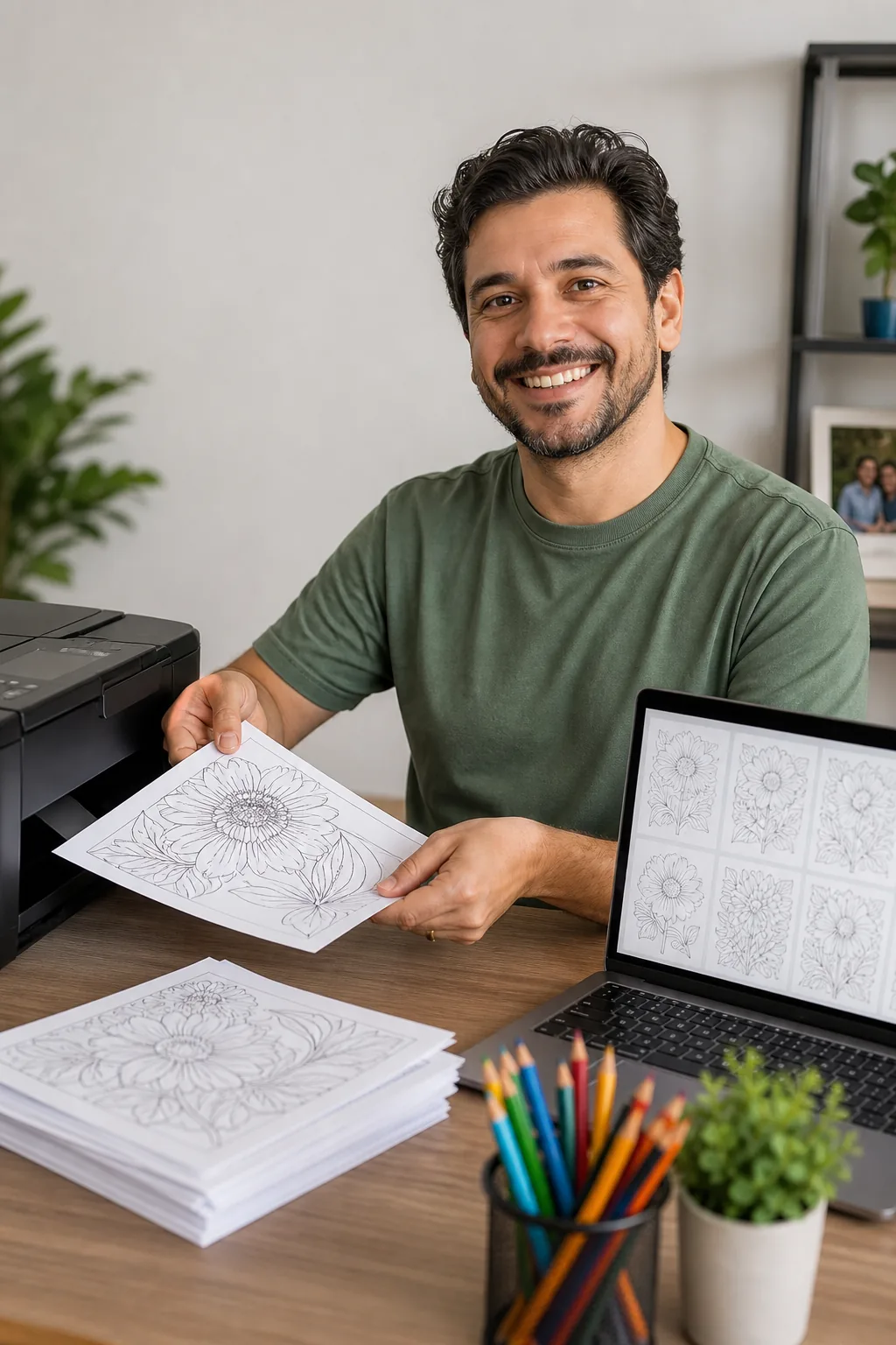 desenhos de flores para colorir em PDF - 1