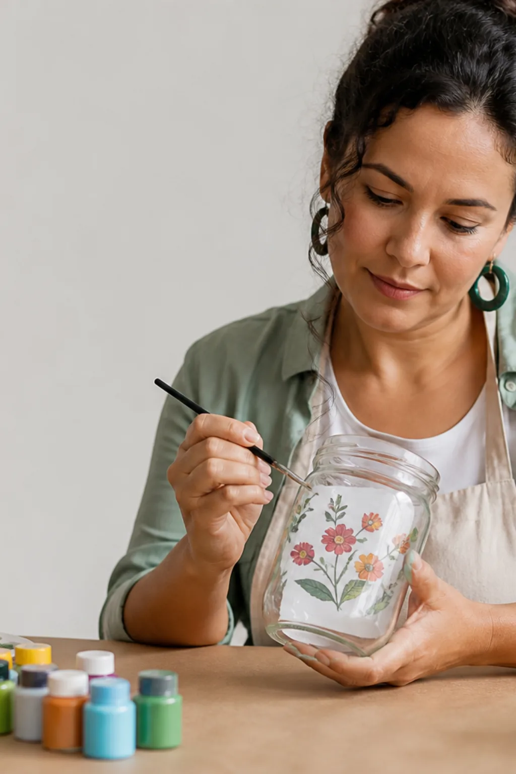 desenhos de flores para pintar em vidro - 1
