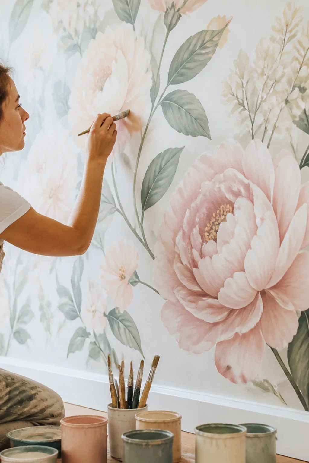 desenhos de flores para pintar na parede - 2