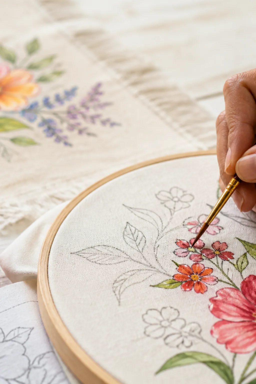 desenhos de flores para pintar em tecido - 2