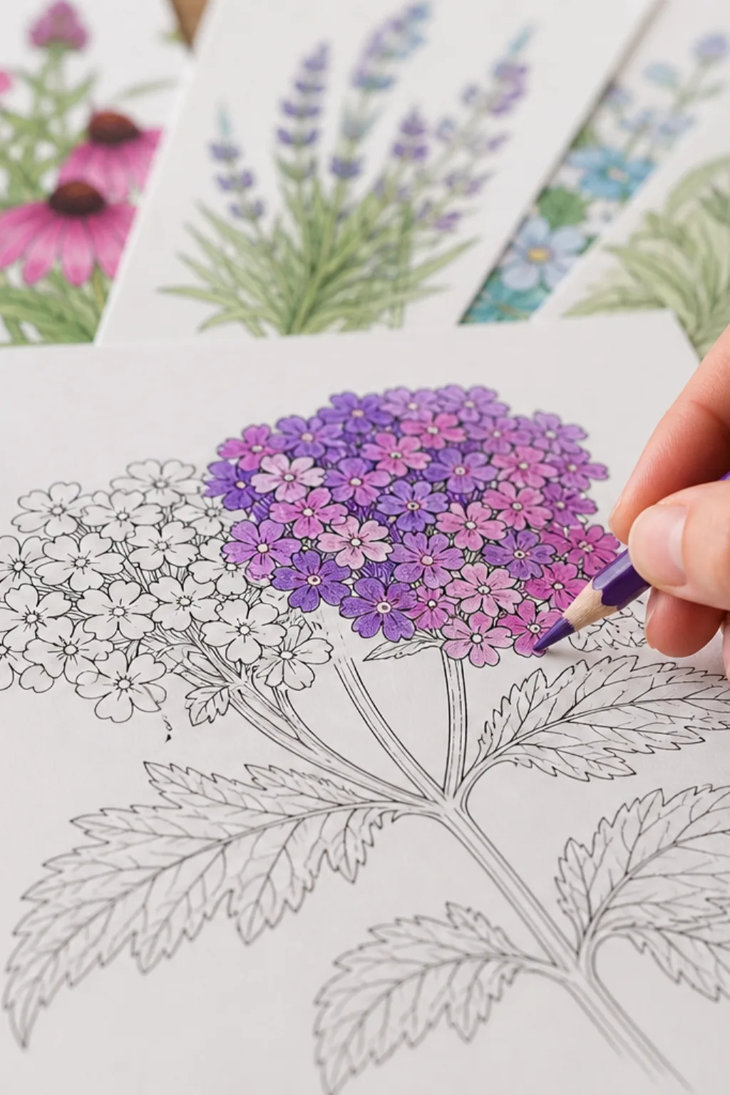 desenhos de verbenas para colorir - 2