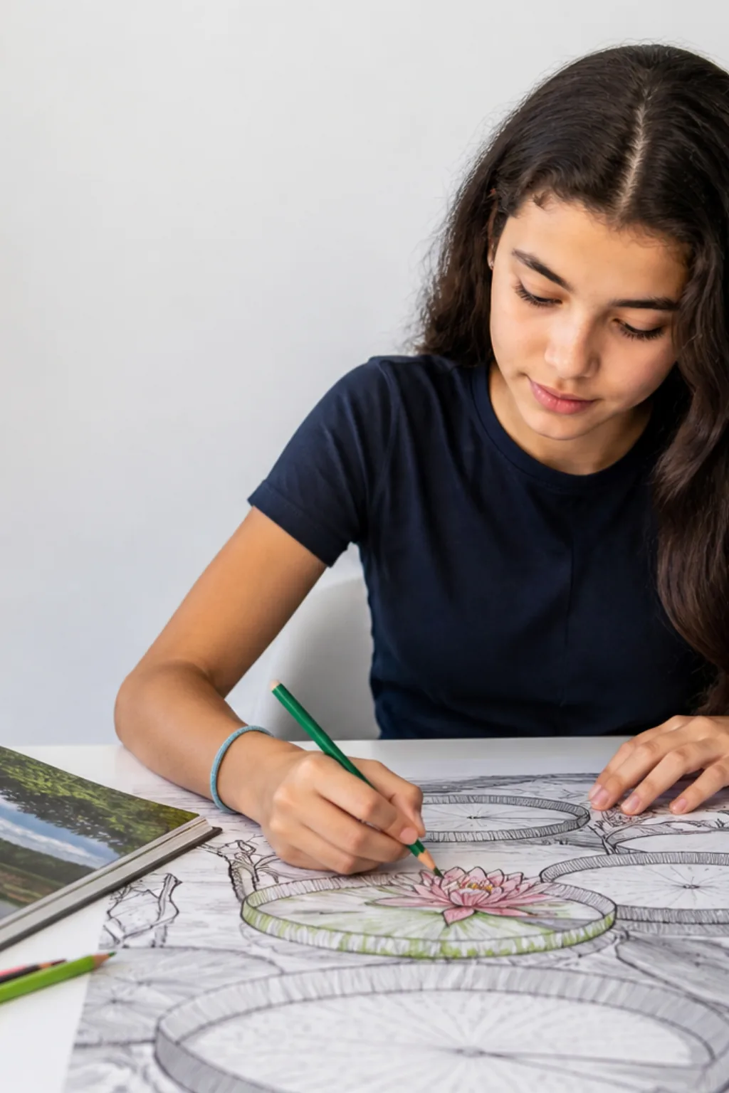desenhos de vitória régia para colorir - 1