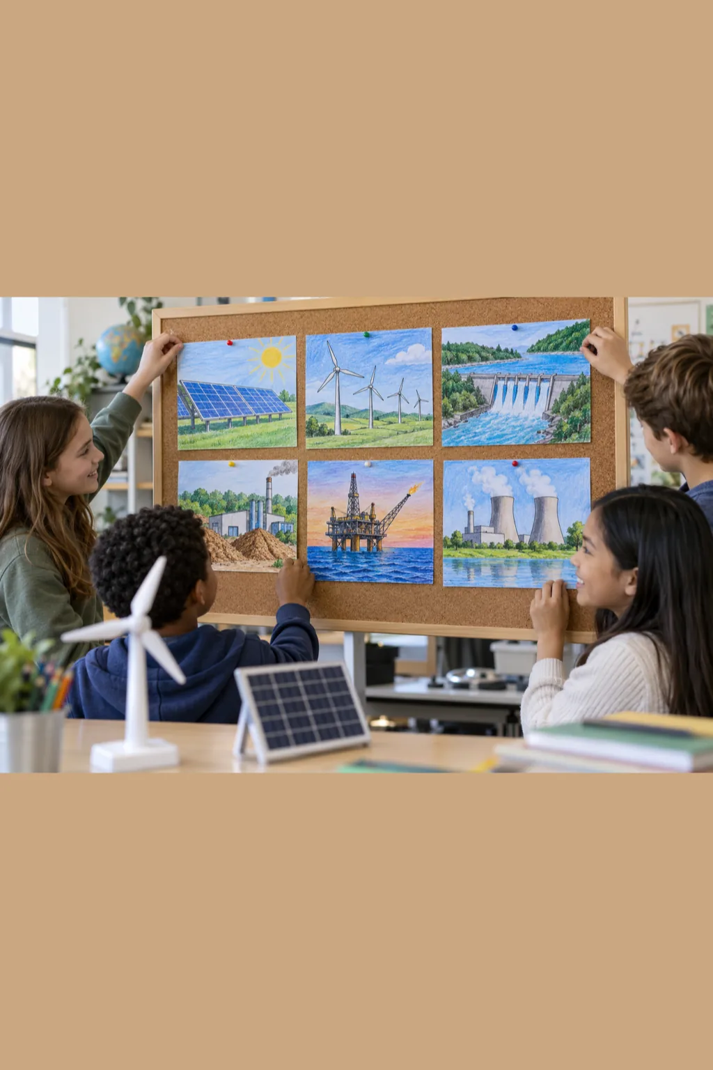 Desenhos de Fontes de Energia para Colorir - Depois