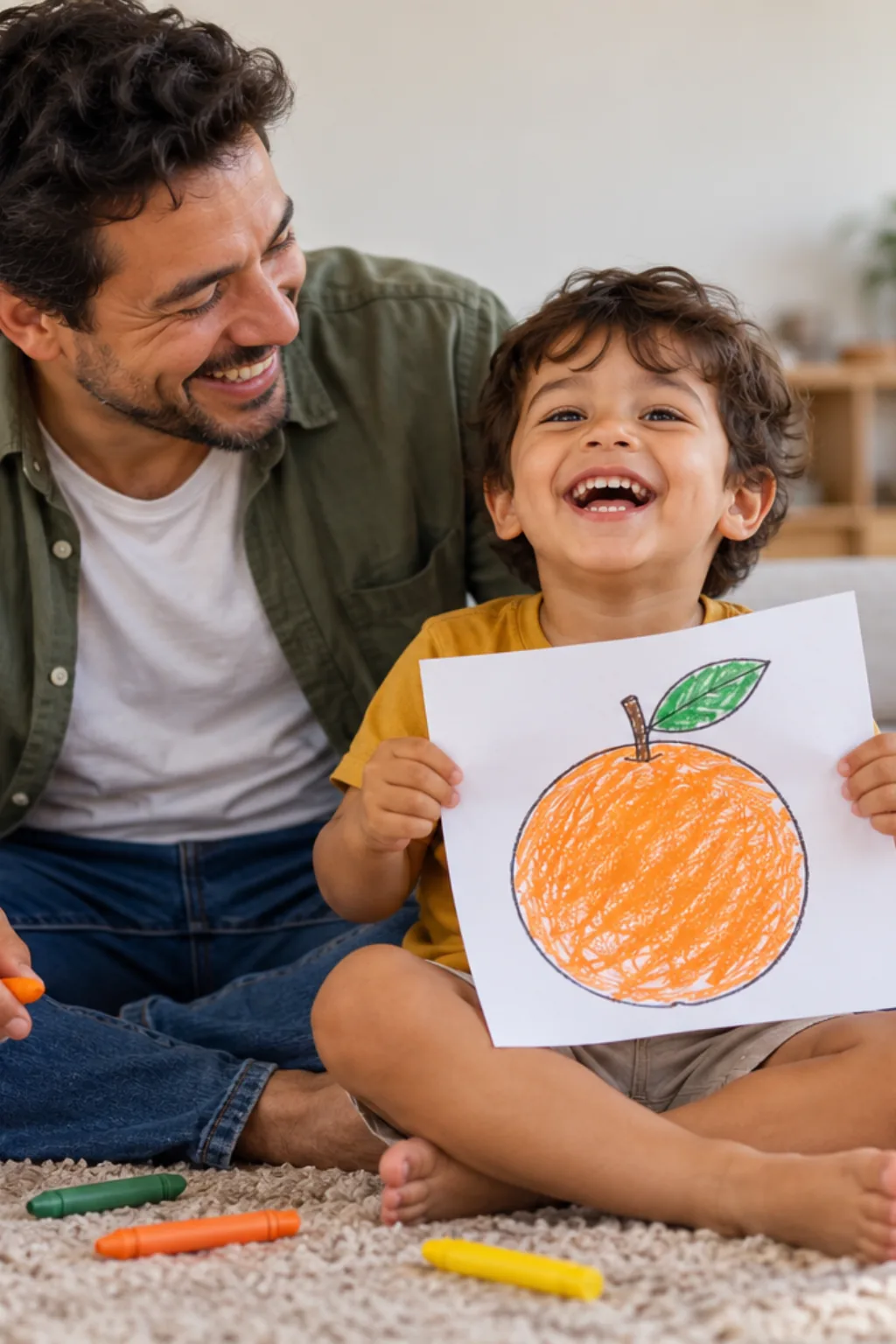 desenhos de laranja para colorir — exemplo criado na Desenhos pra Colorir