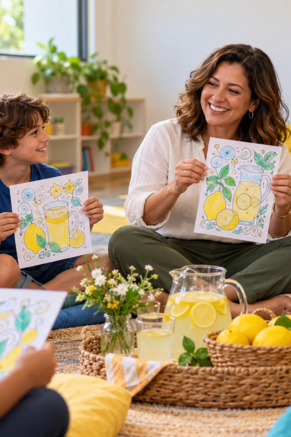 desenhos de limão para colorir — exemplo criado na Desenhos pra Colorir