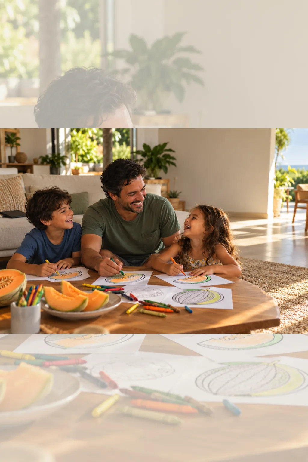 desenhos de melão para colorir — exemplo criado na Desenhos pra Colorir