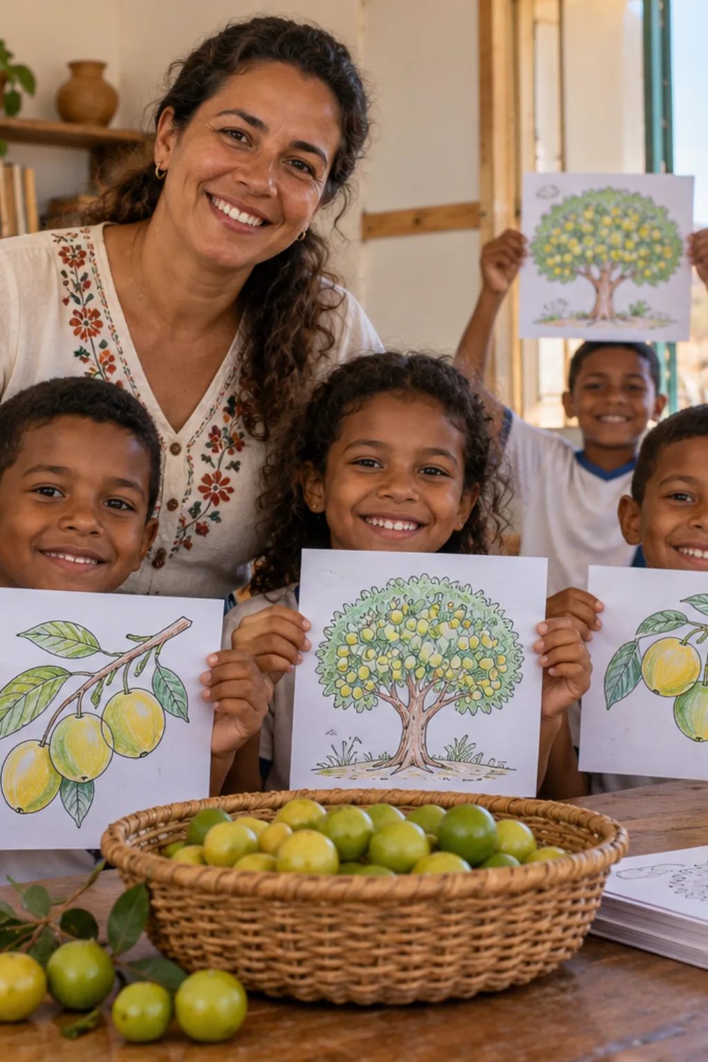 desenhos de umbu para colorir — exemplo criado na Desenhos pra Colorir