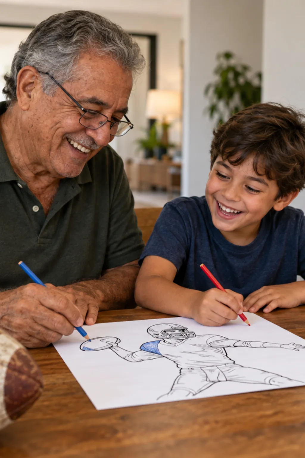 desenhos do Aaron Rodgers para colorir — exemplo criado na Desenhos pra Colorir