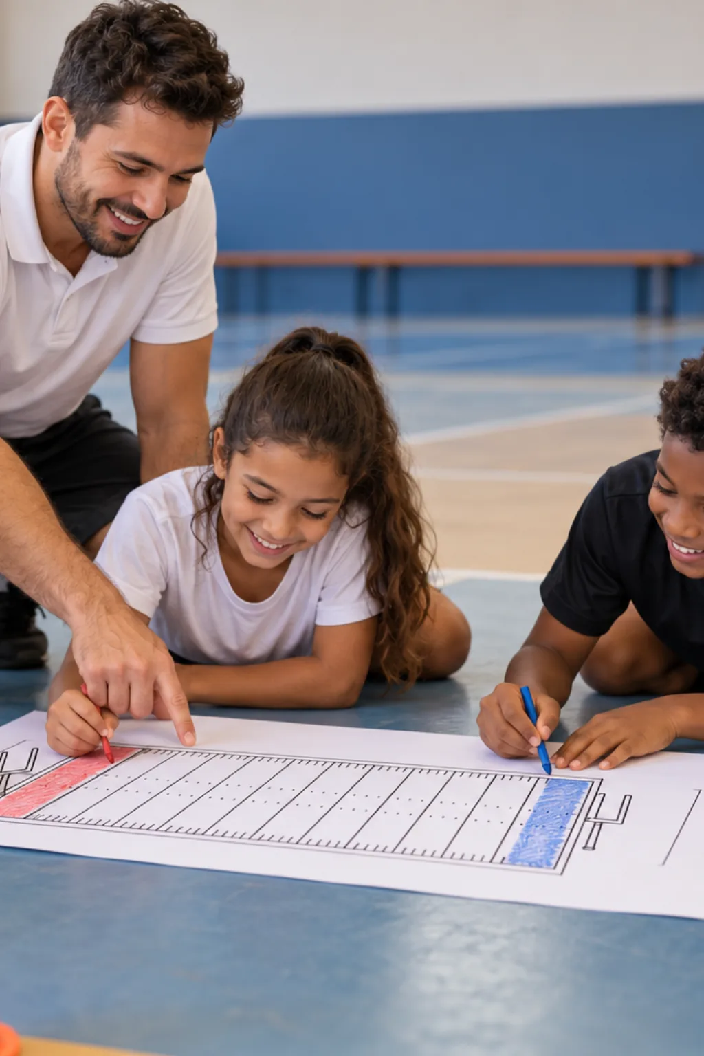 desenhos de campos de futebol americano para colorir — exemplo criado na Desenhos pra Colorir