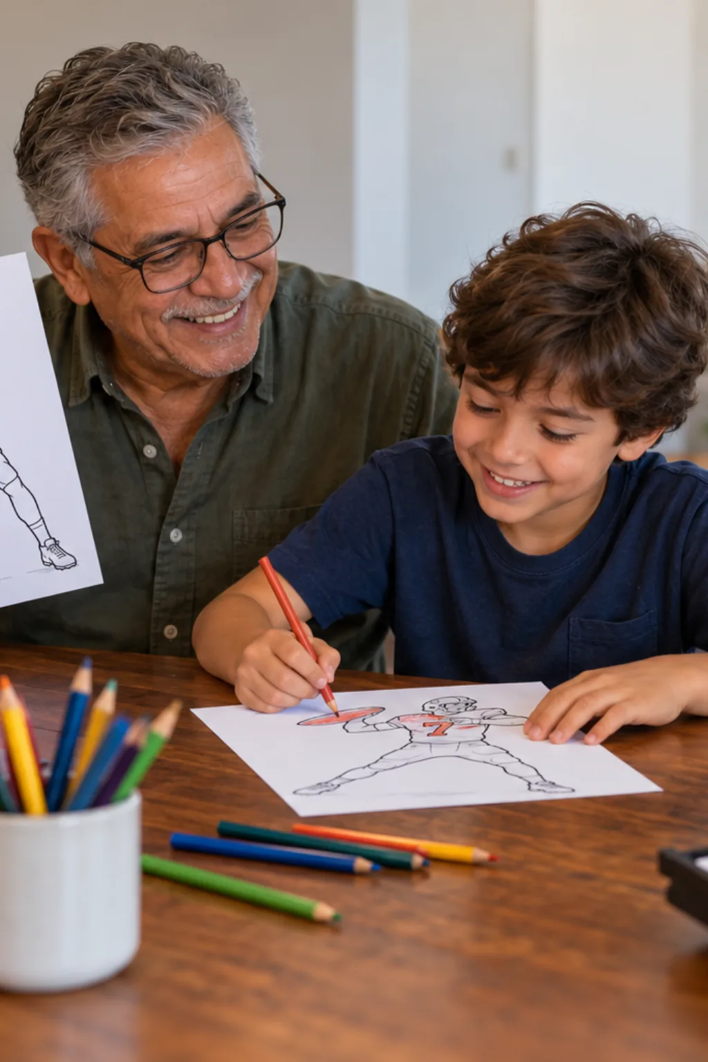 desenhos do Dak Prescott para colorir — exemplo criado na Desenhos pra Colorir