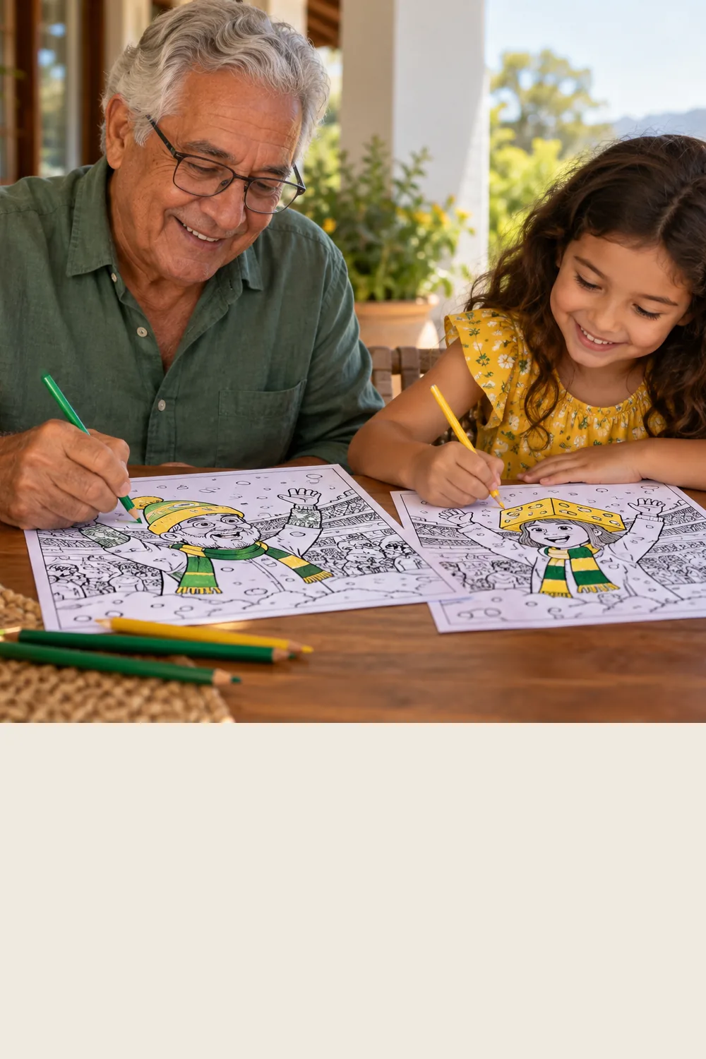 desenhos do Green Bay Packers para colorir — exemplo criado na Desenhos pra Colorir