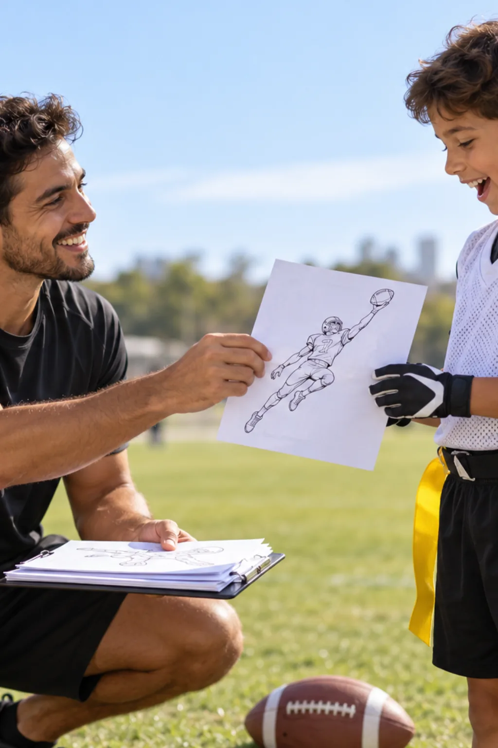 desenhos do Ja'Marr Chase para colorir — exemplo criado na Desenhos pra Colorir