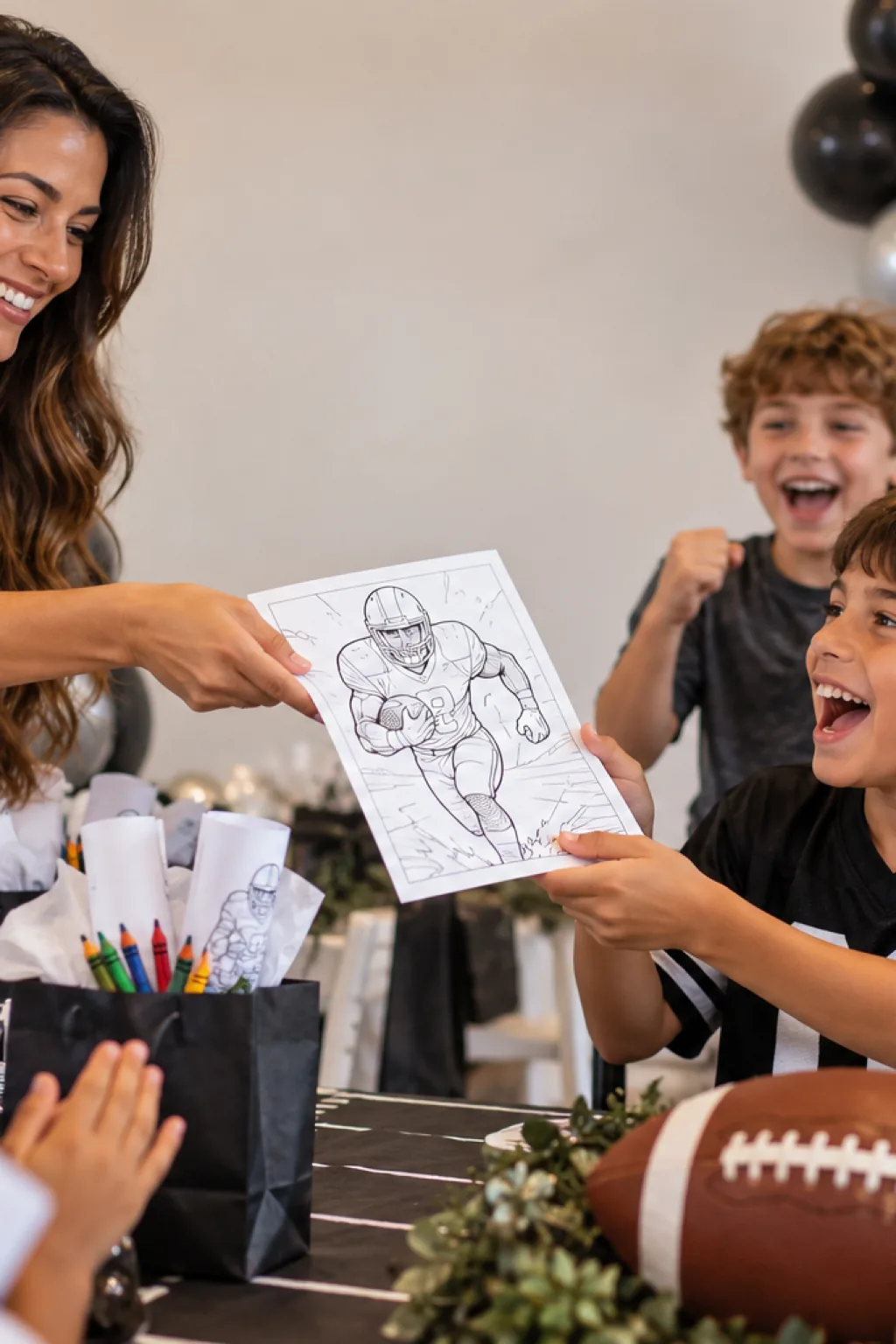 desenhos do Las Vegas Raiders para colorir — exemplo criado na Desenhos pra Colorir