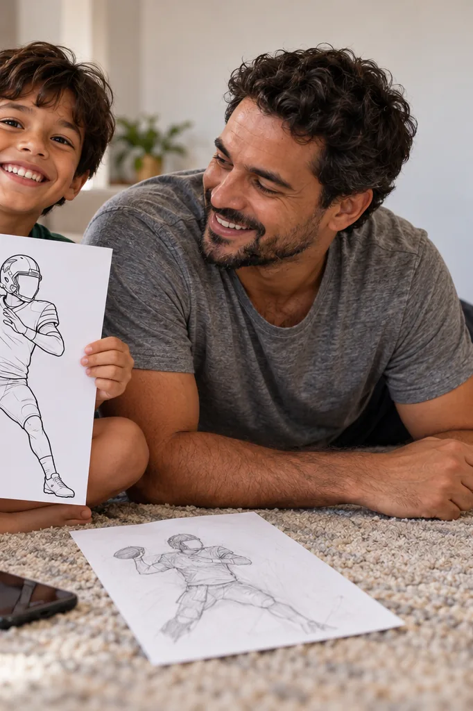 desenhos de Love Jordan para colorir — exemplo criado na Desenhos pra Colorir