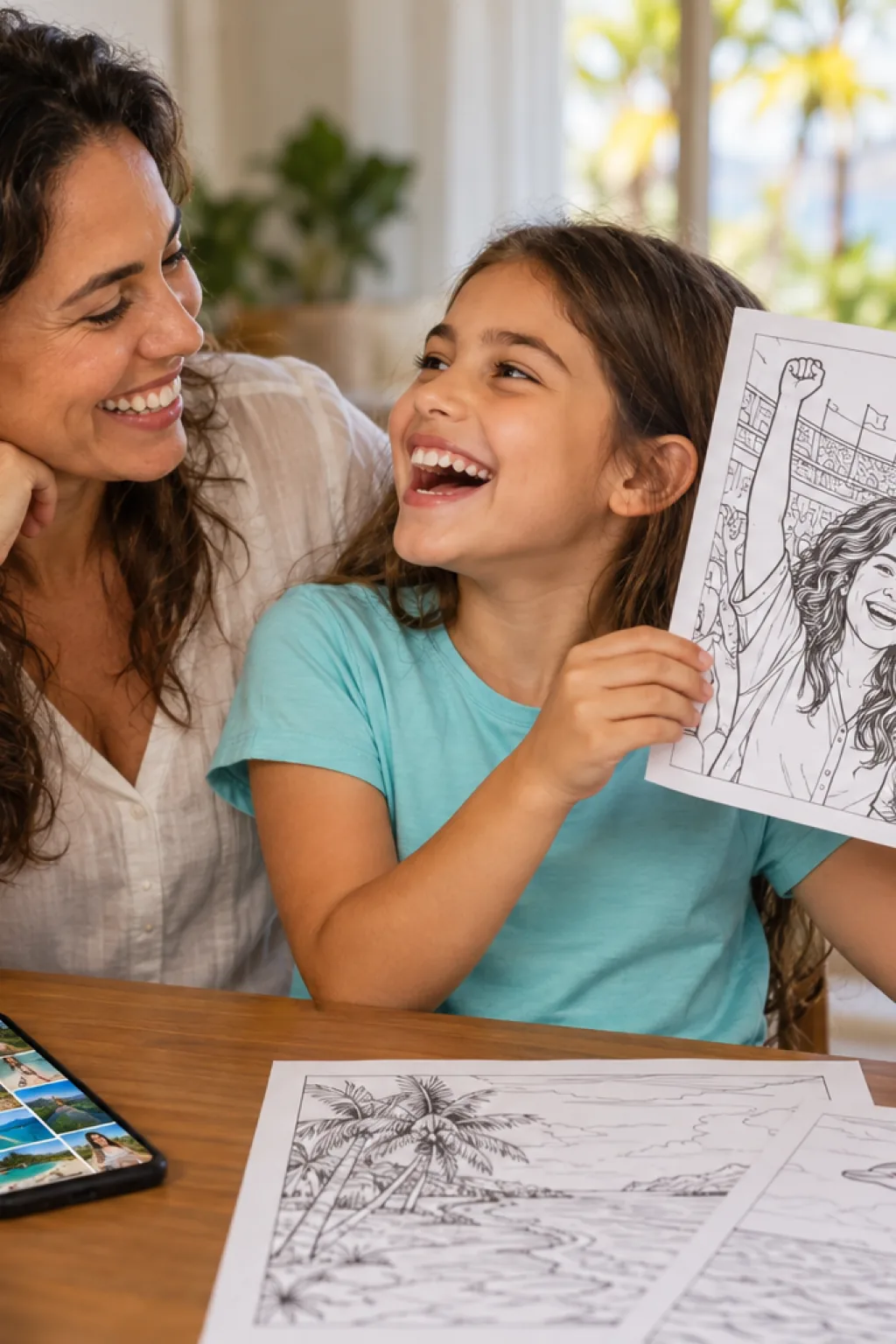 desenhos do Miami Dolphins para colorir — exemplo criado na Desenhos pra Colorir
