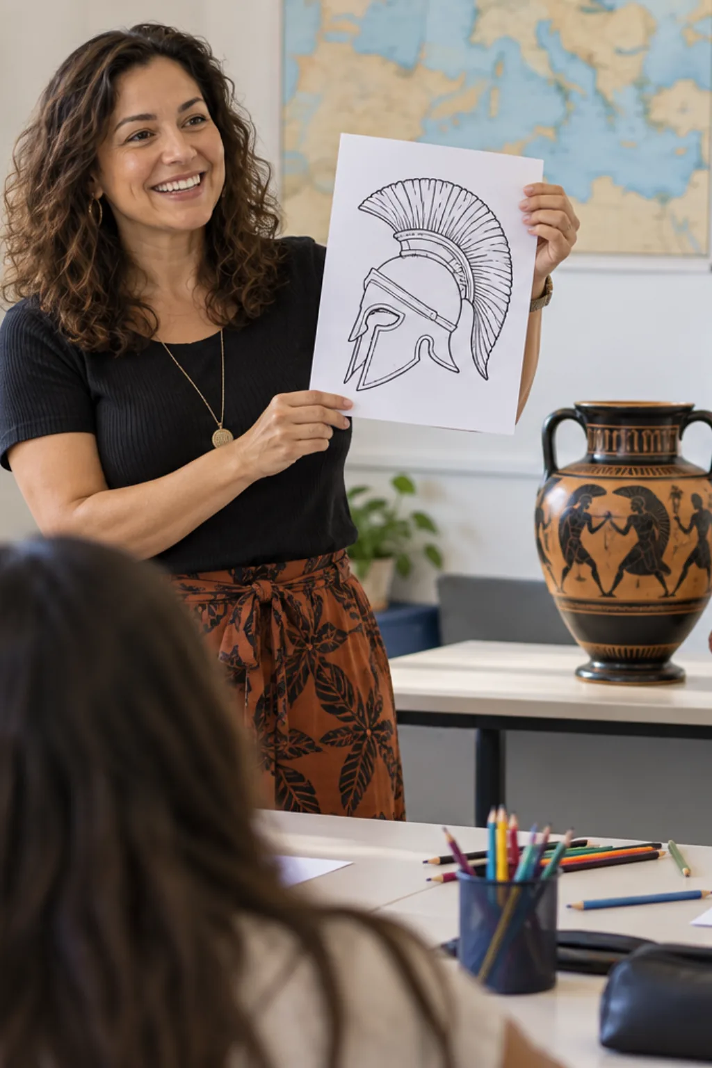 desenhos do USC Trojans para colorir — exemplo criado na Desenhos pra Colorir