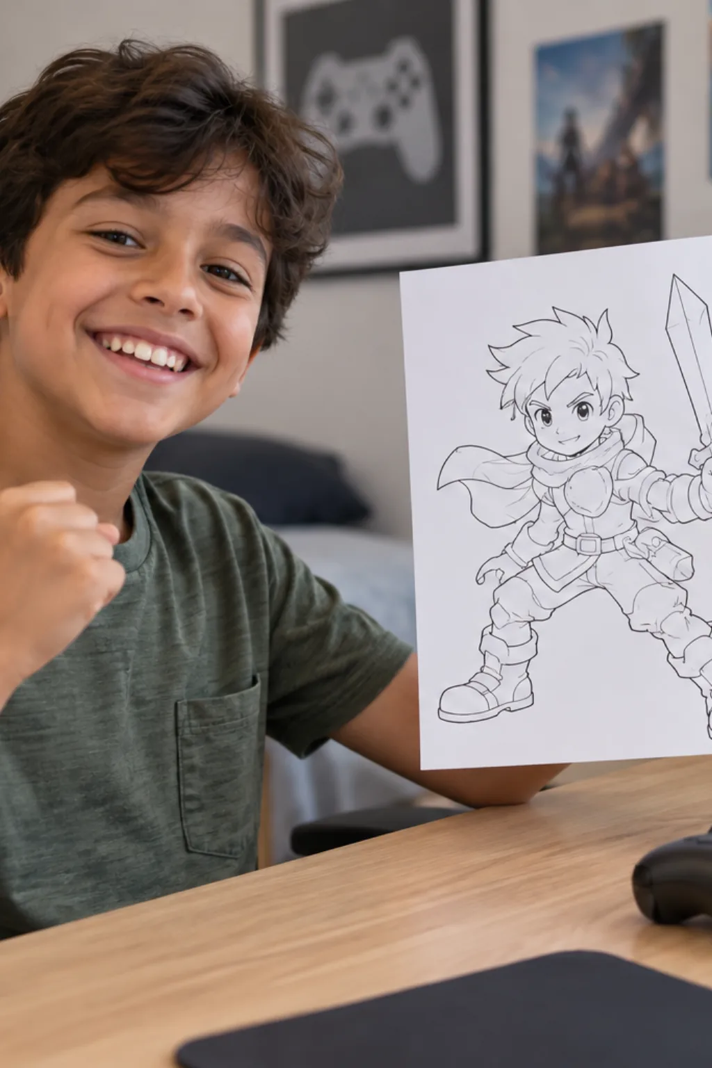 desenhos para colorir — exemplo criado na Desenhos pra Colorir
