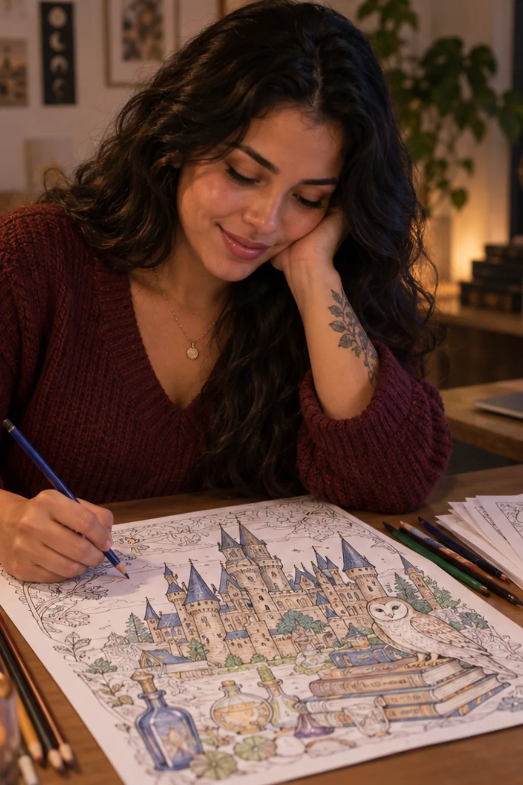 desenhos para colorir — exemplo criado na Desenhos pra Colorir