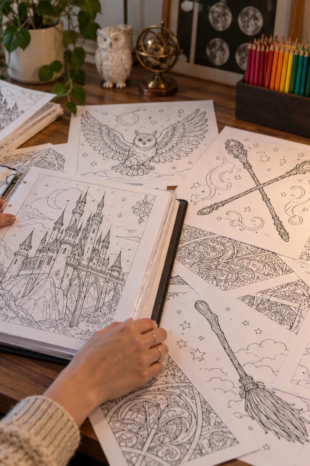 Desenhos do Harry Potter para Colorir - Depois