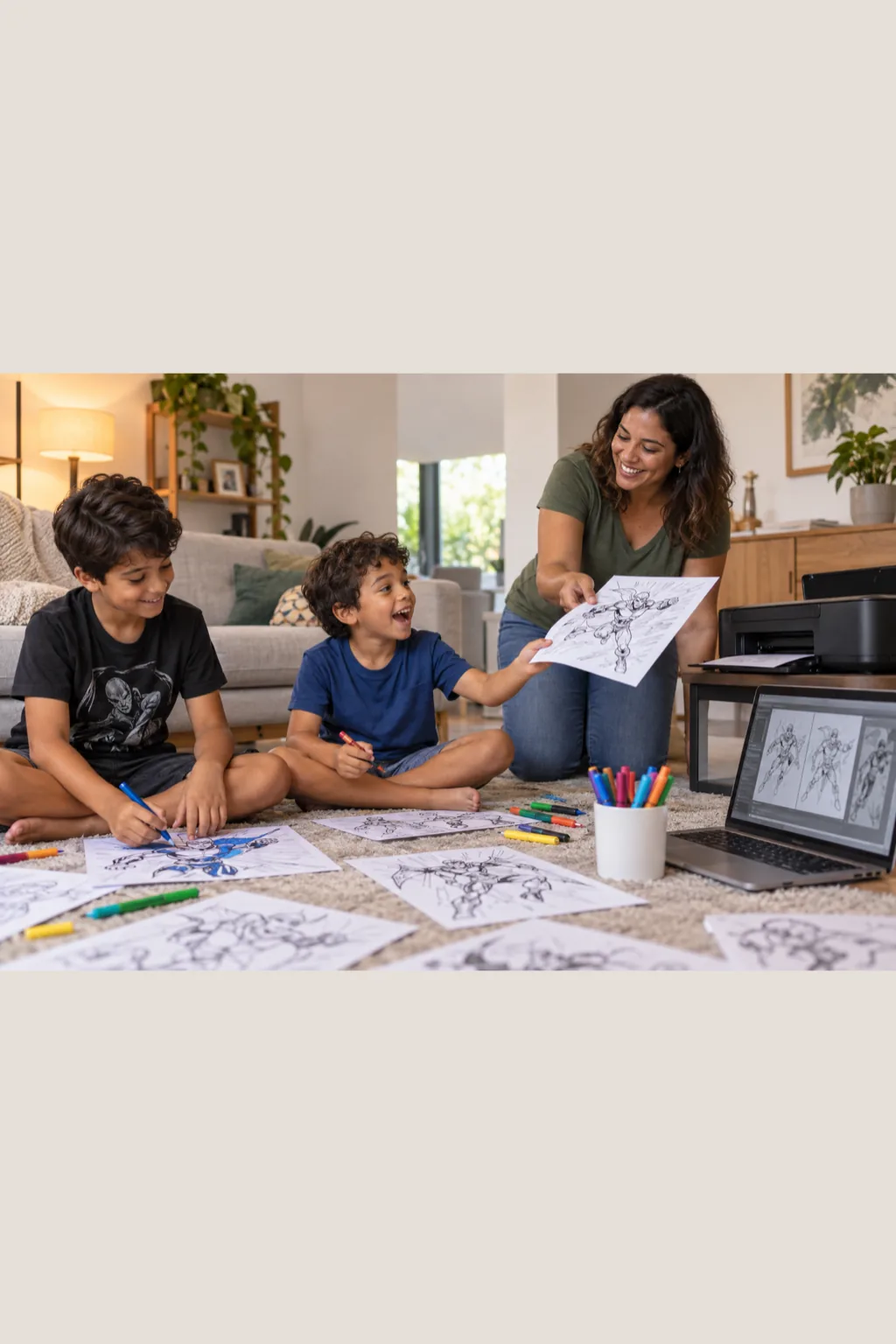 desenhos para colorir — exemplo criado na Desenhos pra Colorir