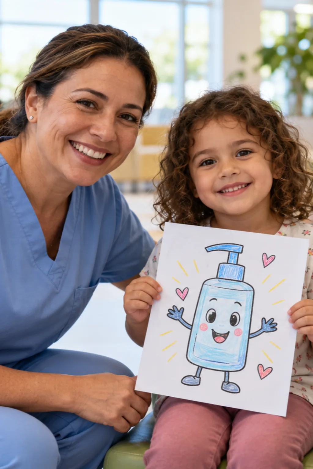 desenhos de álcool em gel para colorir — exemplo criado na Desenhos pra Colorir