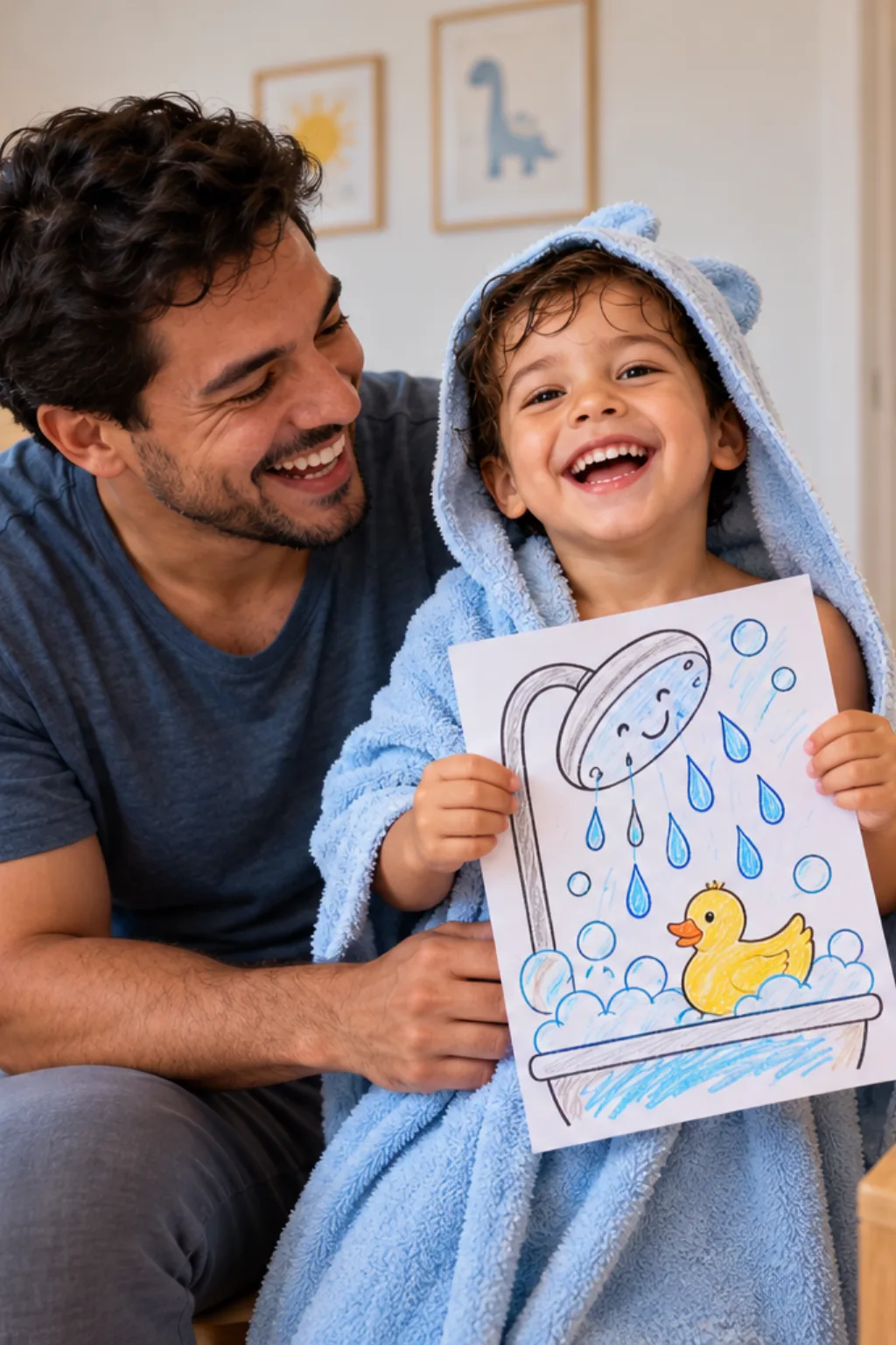 desenhos de chuveiro para colorir — exemplo criado na Desenhos pra Colorir