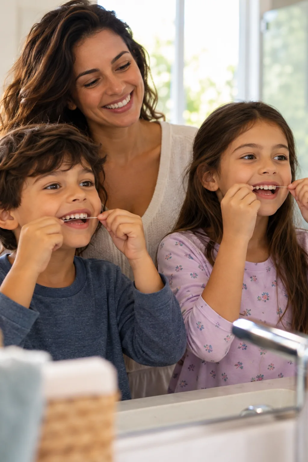 desenhos de fio dental para colorir — exemplo criado na Desenhos pra Colorir