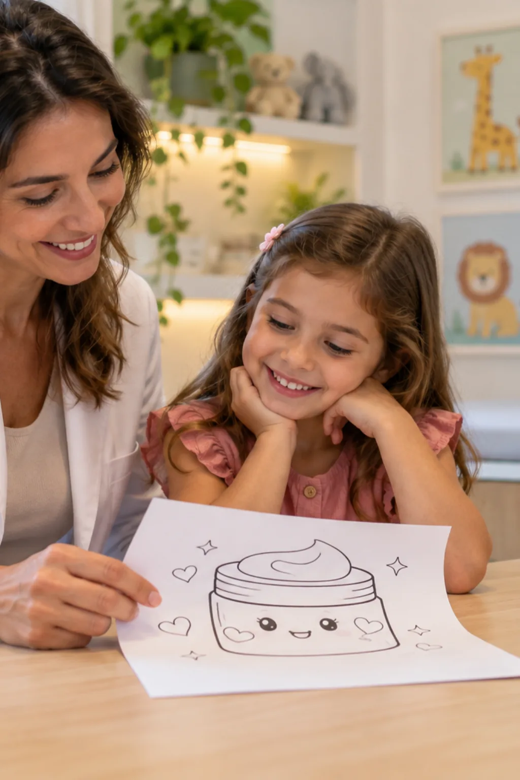 desenhos de hidratante para colorir — exemplo criado na Desenhos pra Colorir