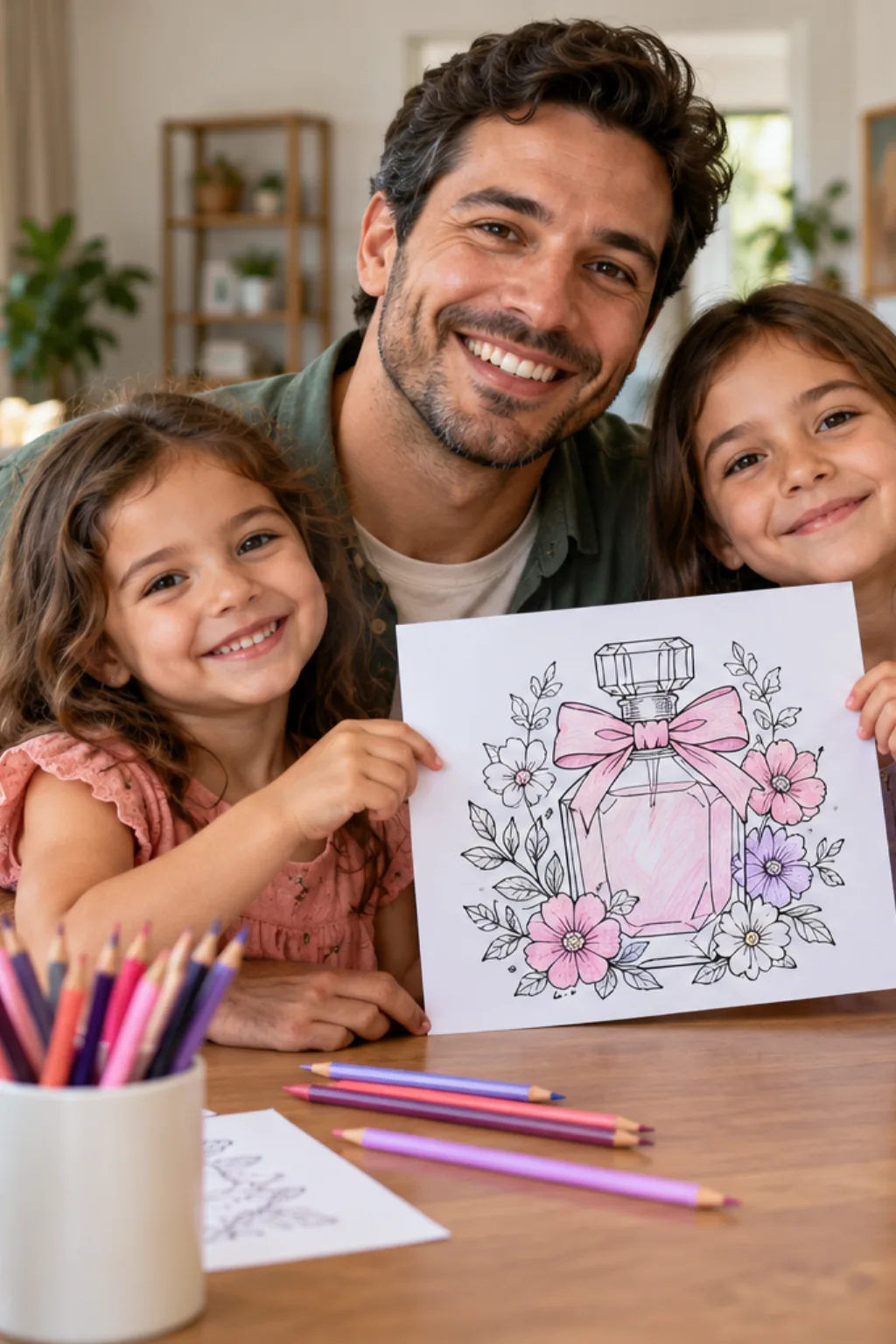 desenhos de perfume para colorir — exemplo criado na Desenhos pra Colorir