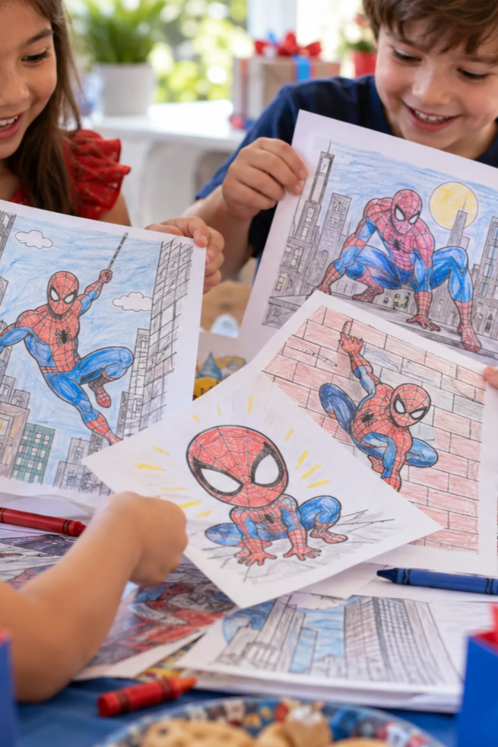 Desenhos do Homem Aranha para Colorir - Depois