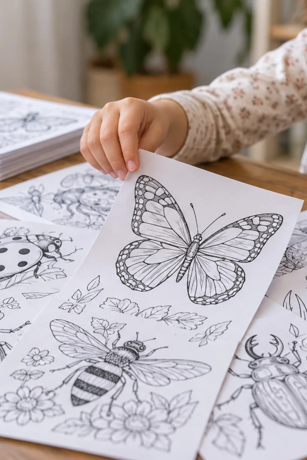Desenhos de Insetos para Colorir - Depois