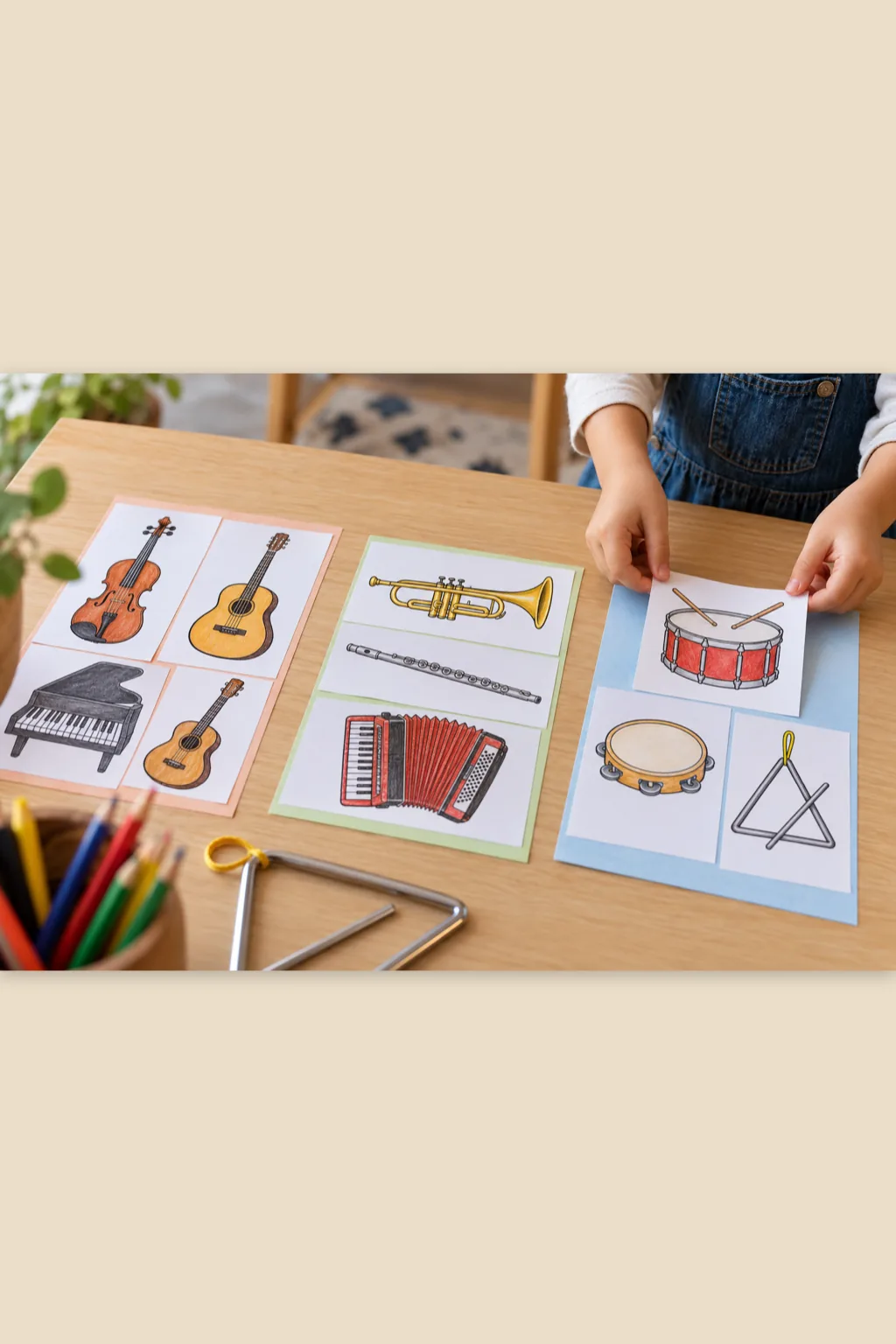 Desenhos de Instrumentos Musicais para Colorir - Depois