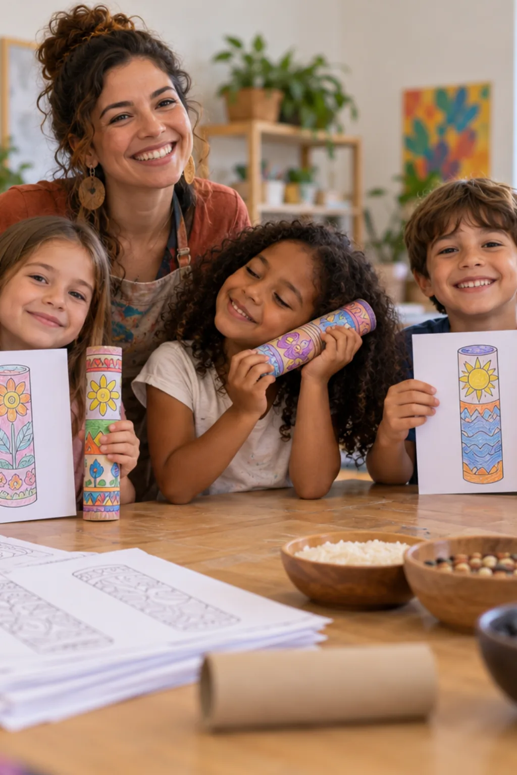 desenhos de pau de chuva para colorir — exemplo criado na Desenhos pra Colorir