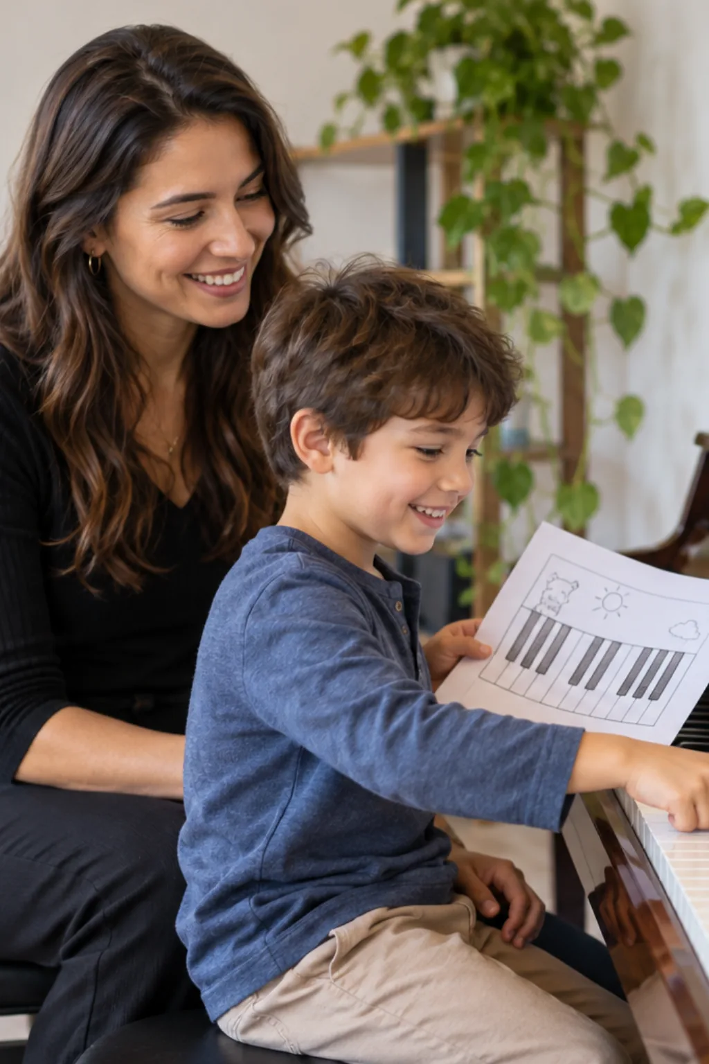 desenhos de piano para colorir — exemplo criado na Desenhos pra Colorir