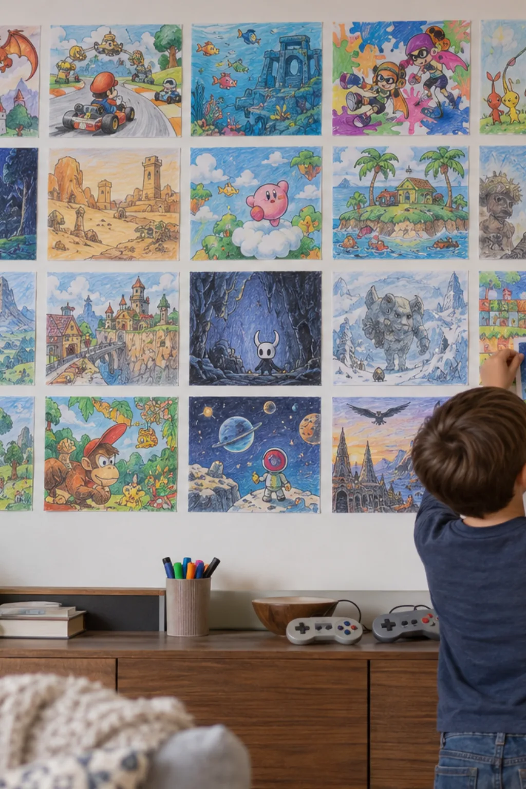Desenhos de Jogos da Nintendo para Colorir - Depois